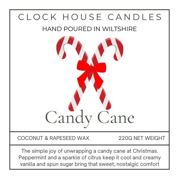 Candy Cane Candle