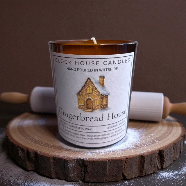 Gingerbread House Candle