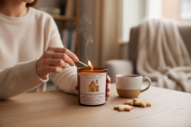 Gingerbread House Candle